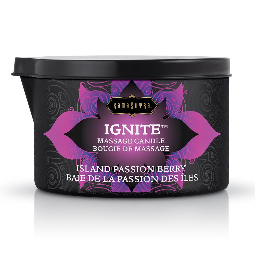 Kama Sutra Massage Oil Candle Ignite, Island Passion Berry