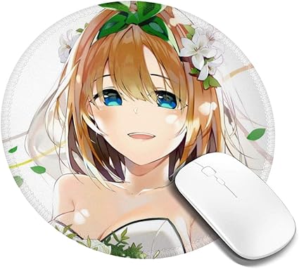 Amazon Co Jp 五等分の花嫁 中野四葉 マウスパッド ゲーミングマウスパッド 丸型 ラバー素材採用 Fpsゲーム パソコン キャラクター 滑り止め 疲労低減 耐摩耗 かわいい グッズ cm cm パソコン 周辺機器