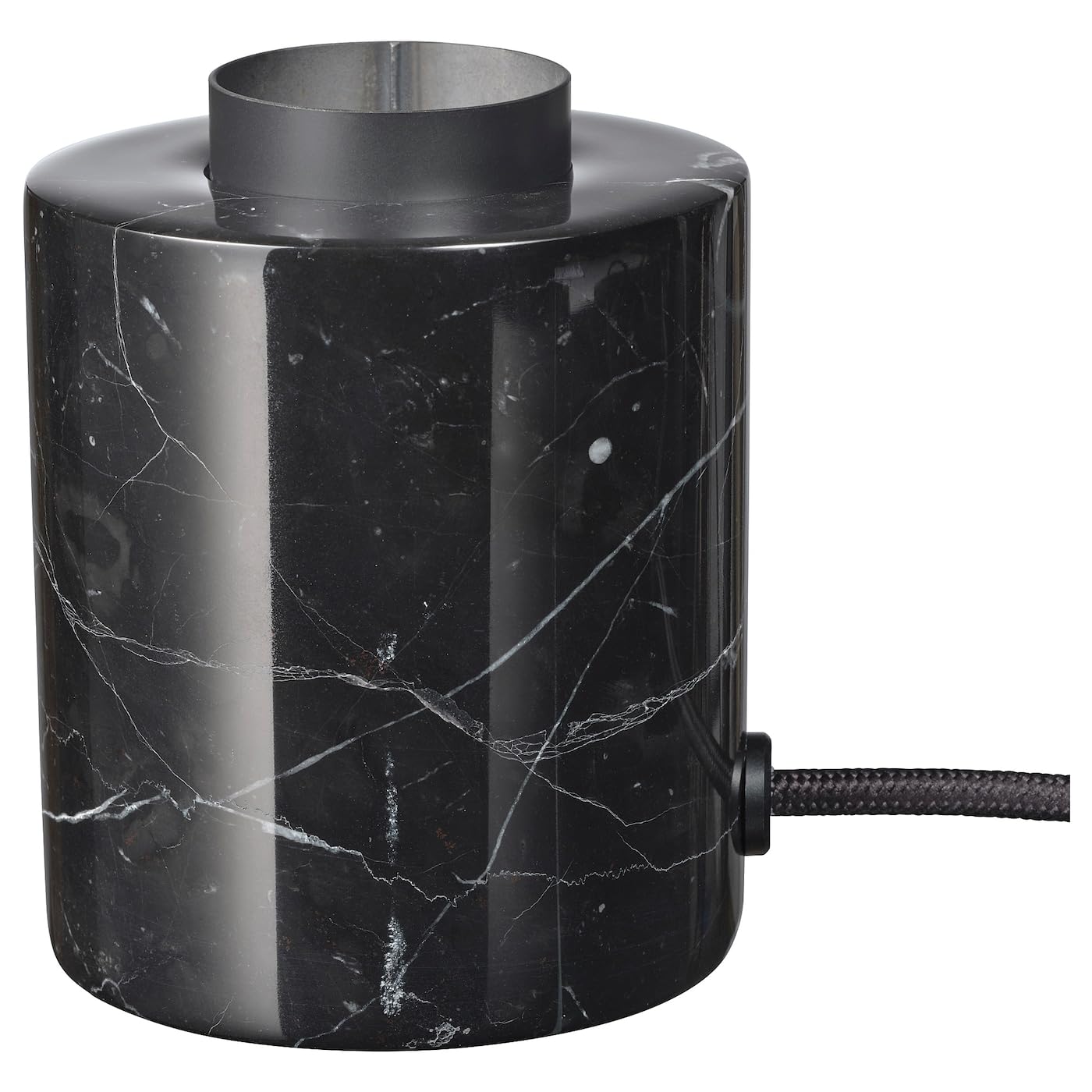 IKEA MARKFROST black, marble table lamp
