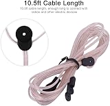 VBESTLIFE FM Dipole Antenna Radio Receiver Aerial TV Female Connector 10.5ft view 5
