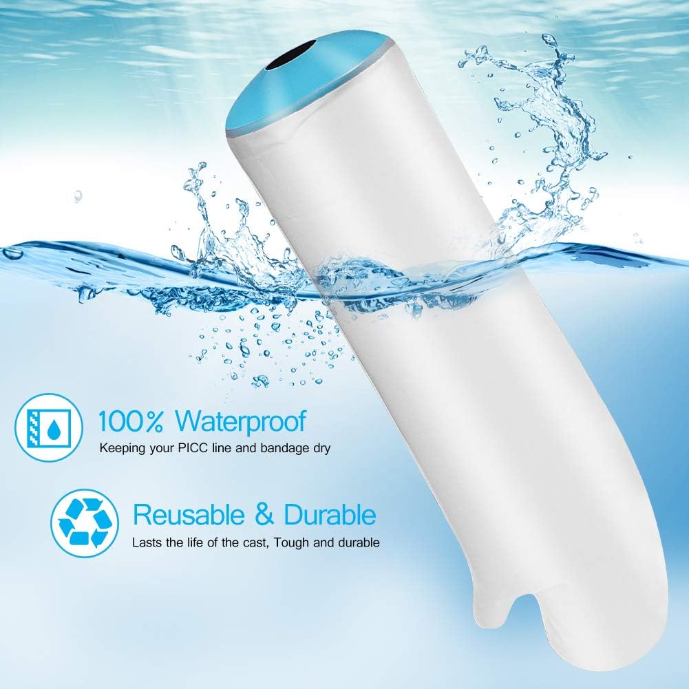 Waterproof Arm Cast Covers for Shower Bath, Adult Watertight Wound Protectors for Surgery Hand, Wrist, Reusable Bandage Dressing Sleeve [2020 Upgrade]: Health & Personal Care