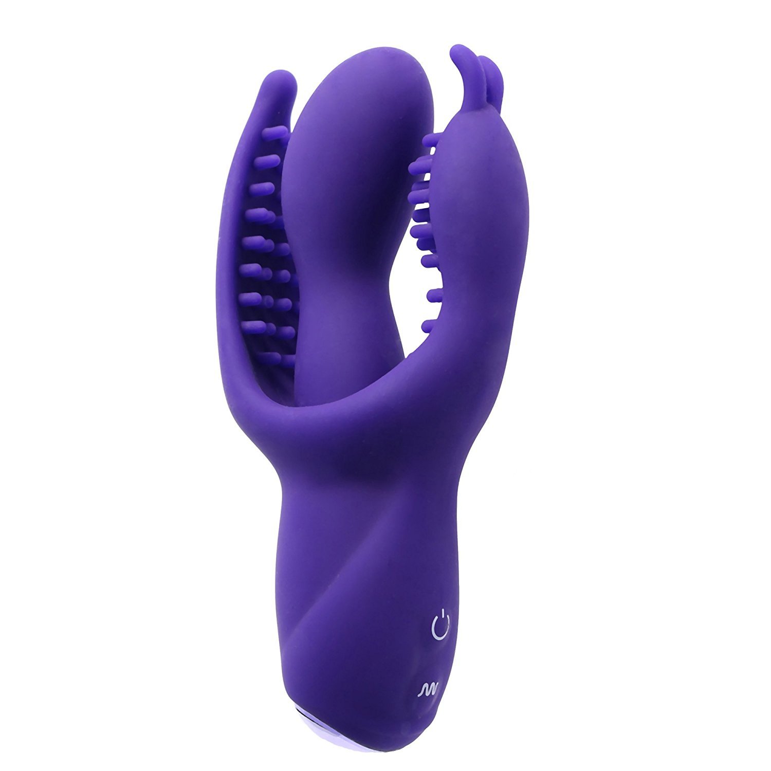Triple Vibratoren 3-Punkt Vibrator Sux Butterfly für Sie mit Klitoris und Anusreizarm aus Silikon Teaser Play