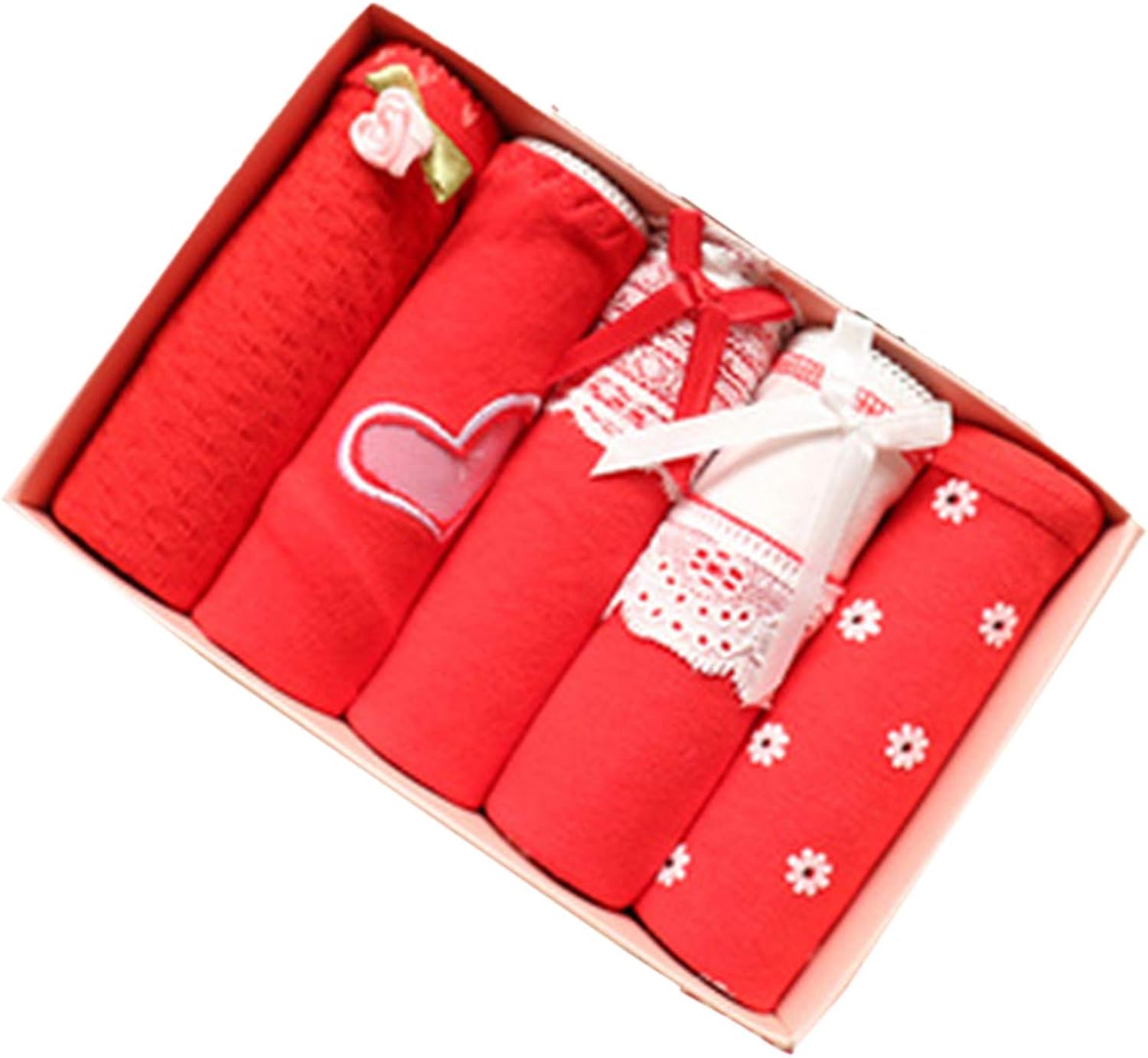 Amazon.com: 5Pcs/lot Panties Women's Underwear Cotton Solid Brief