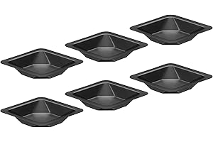 PATIKIL Square Weigh Boats, 10 Pack Plastic Small Scale Trays Powder Dispenser for Weighing Mixing, Black
