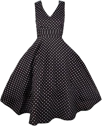 New Ladies Kushi Retro Polka Dot 50s 