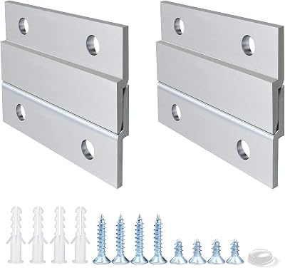 CFOFT French Cleat Hanger 2 Inches Aluminum Z Clips 2 Pairs 30lbs