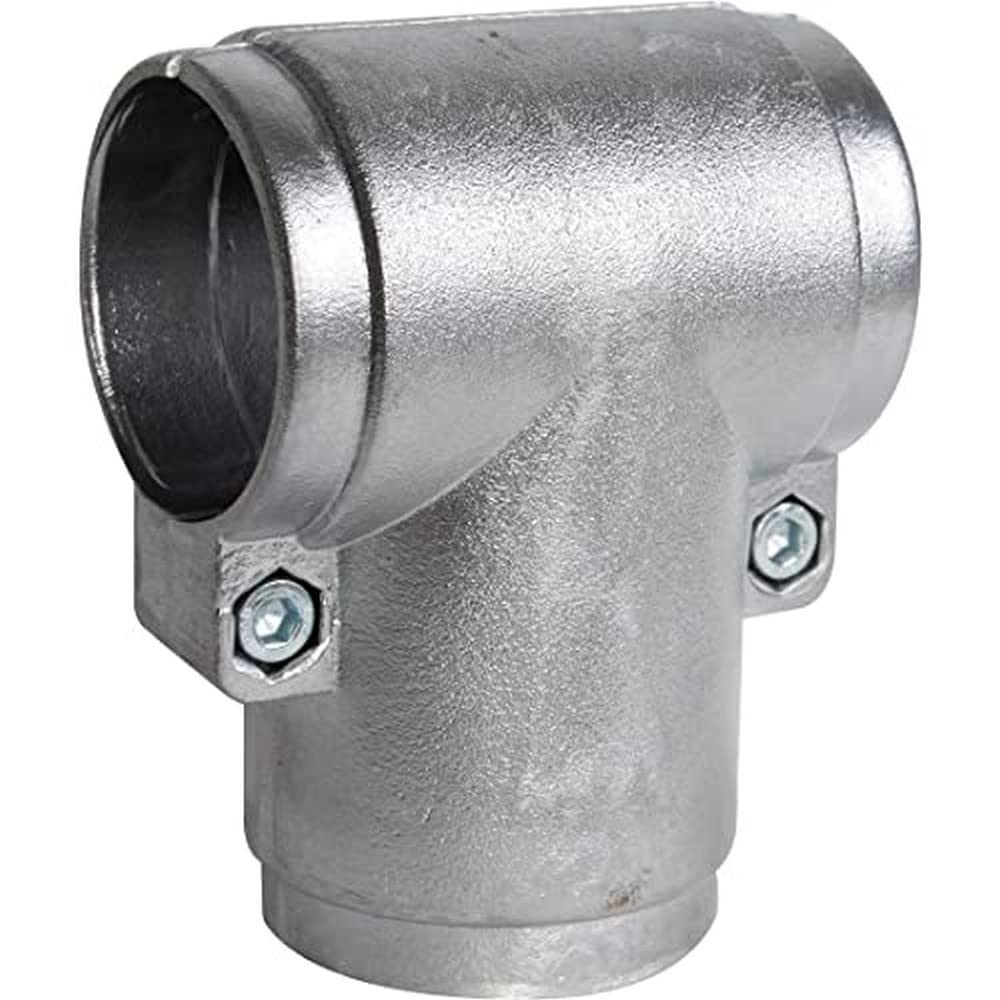 Gah-Alberts 654122 T-Piece for Barrier Pipes and Laundry Drying Frames Two-Piece Aluminium Diameter 48 mm