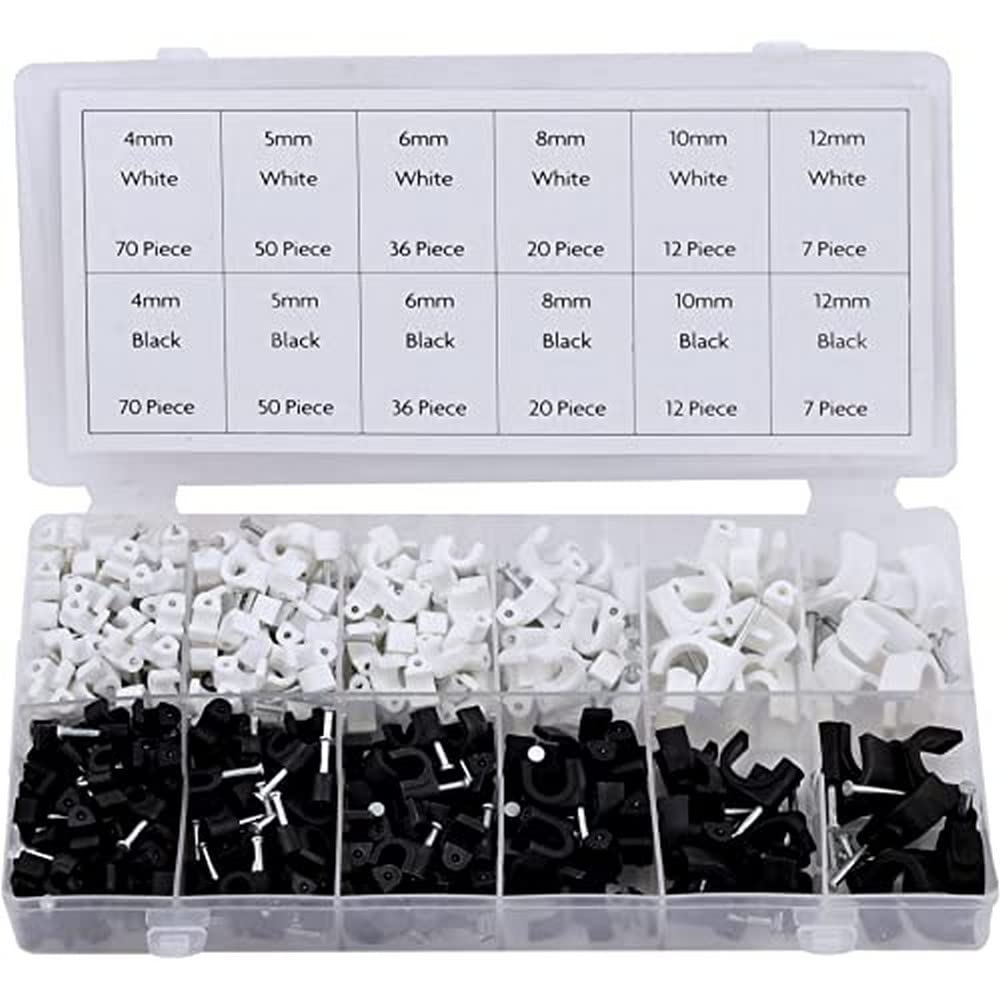 Rolson 61290 390 pc Cable Clip Assortment