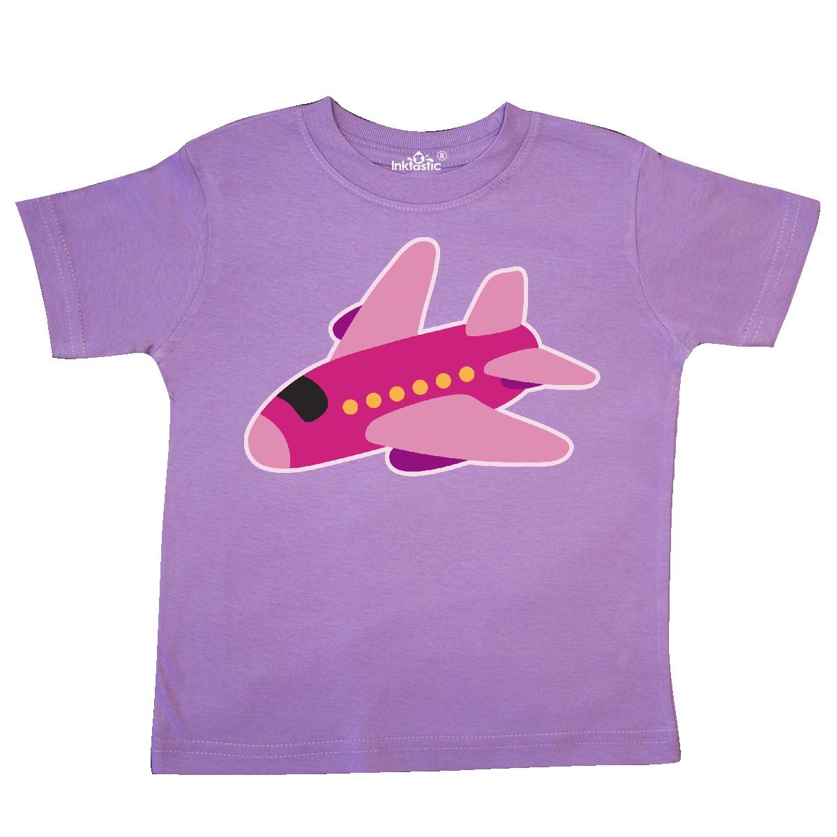 inktastic Girls Pink Airplane Pilot Toddler TShirt Tees Baby