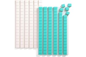hitsuki Adhesive Poster Sticky Tack Putty Wall Mounting Putty Tacky Ticky Tack for Hanging Things Pictures Reusable Removable,192 Pcs,Light Blue+White