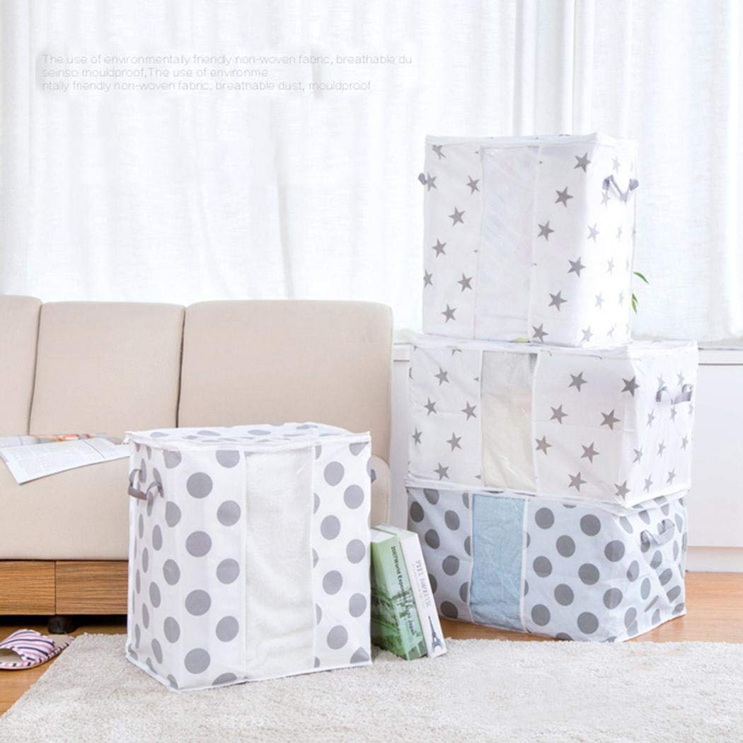 Vividy Portable Cabinets Clothes Quilts Storage Bag Foldable Luggage Organizer Box Space Saver Bags