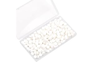 Auvoau Sealing Wax Beads White 200Pcs Octagon Wax Seal Beads with Box for Envelope Stamps, Cards, Invitations, Wine Packages, Letter Sealing (White)