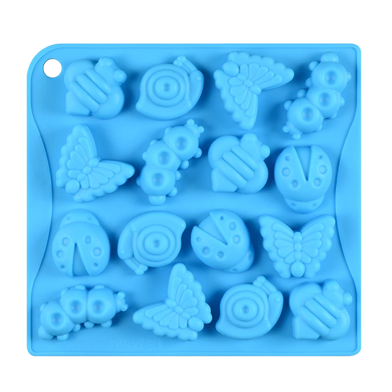 WishesMar Silicone Mould for Chocolate Candy Forming Mold Insect Butterfly Shape - Non-Stick Reusable DIY Molds for Kitchen Creation Fun