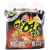 OTTOGI MAYEUL Ramen, 4 Pack of Super Spicy Bold Garlic flavor Korean Instant Noodle, Bold Savory Broth Soup (4.23oz x 4)