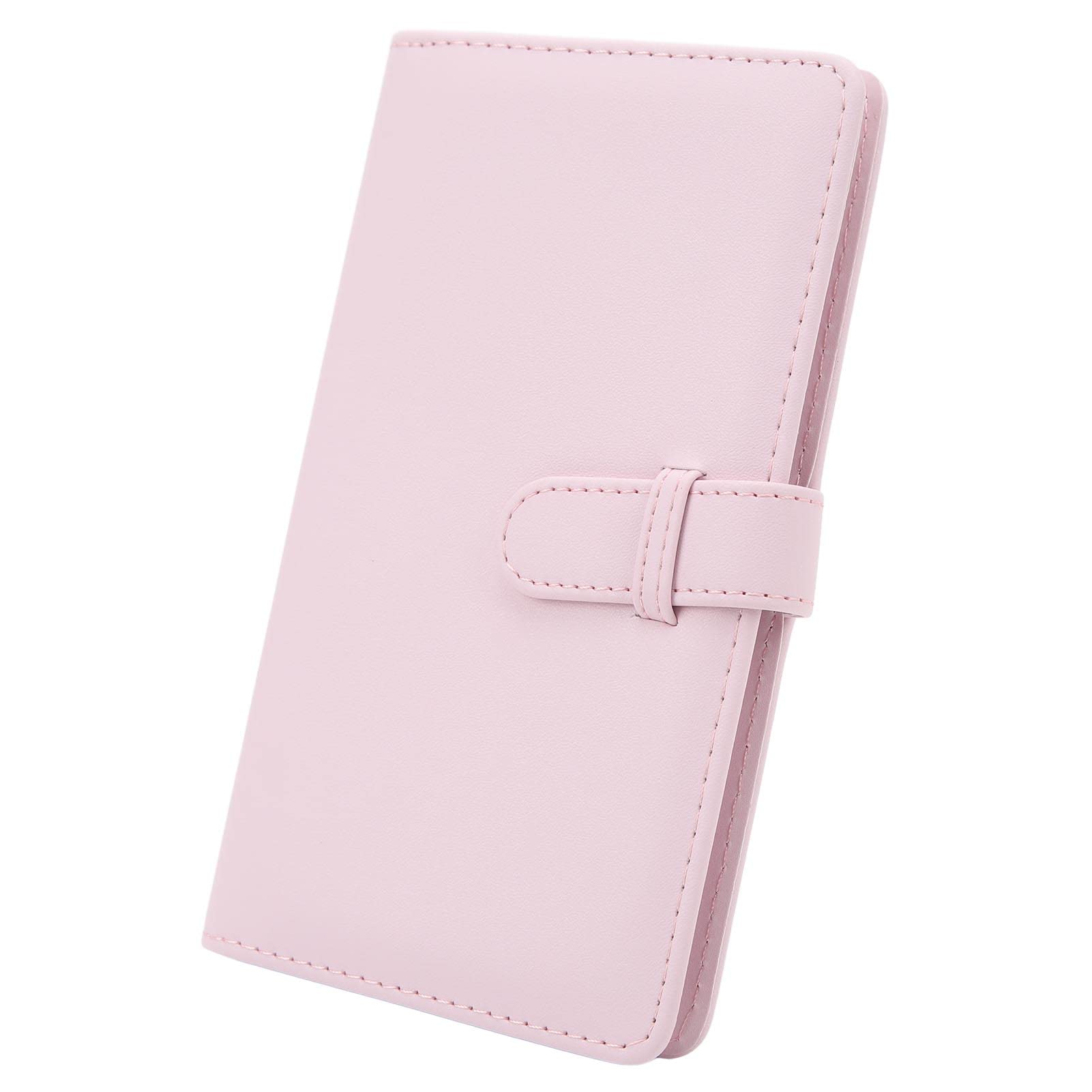 3 Inch Mini Photo Album, PU Leather 108 Pockets Album for FUJI FILM Mini 12 11 Mini Series Camera Photos (Light Cherry Pink)