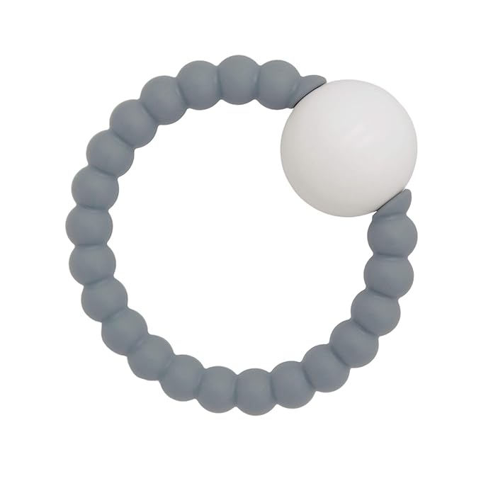 silicone rattle with removable ball