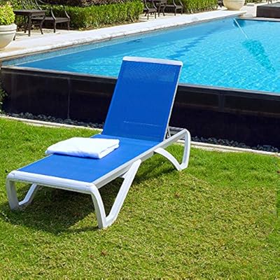 domi outdoor living Adjustable Chaise Lounge Aluminum Outdoor Patio Lounge Chair All Weather Five-Position Recliner… 61StIAS4aOL