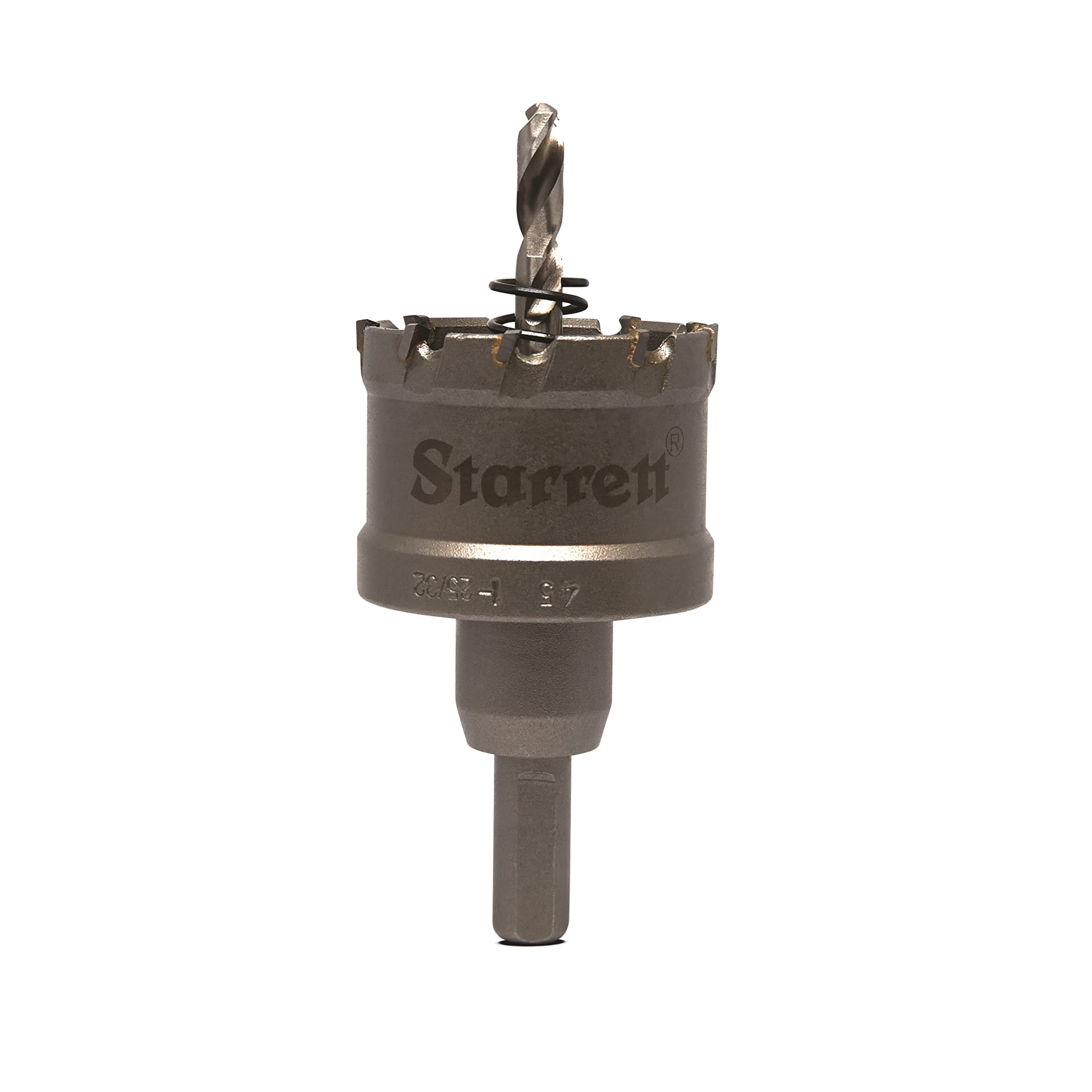 Starrett Carbide Tipped Hole Saw - CTD45 TCT Deep Cut Holesaw Cutter - For Metal Stainless Steel Iron Aluminium - 45mm