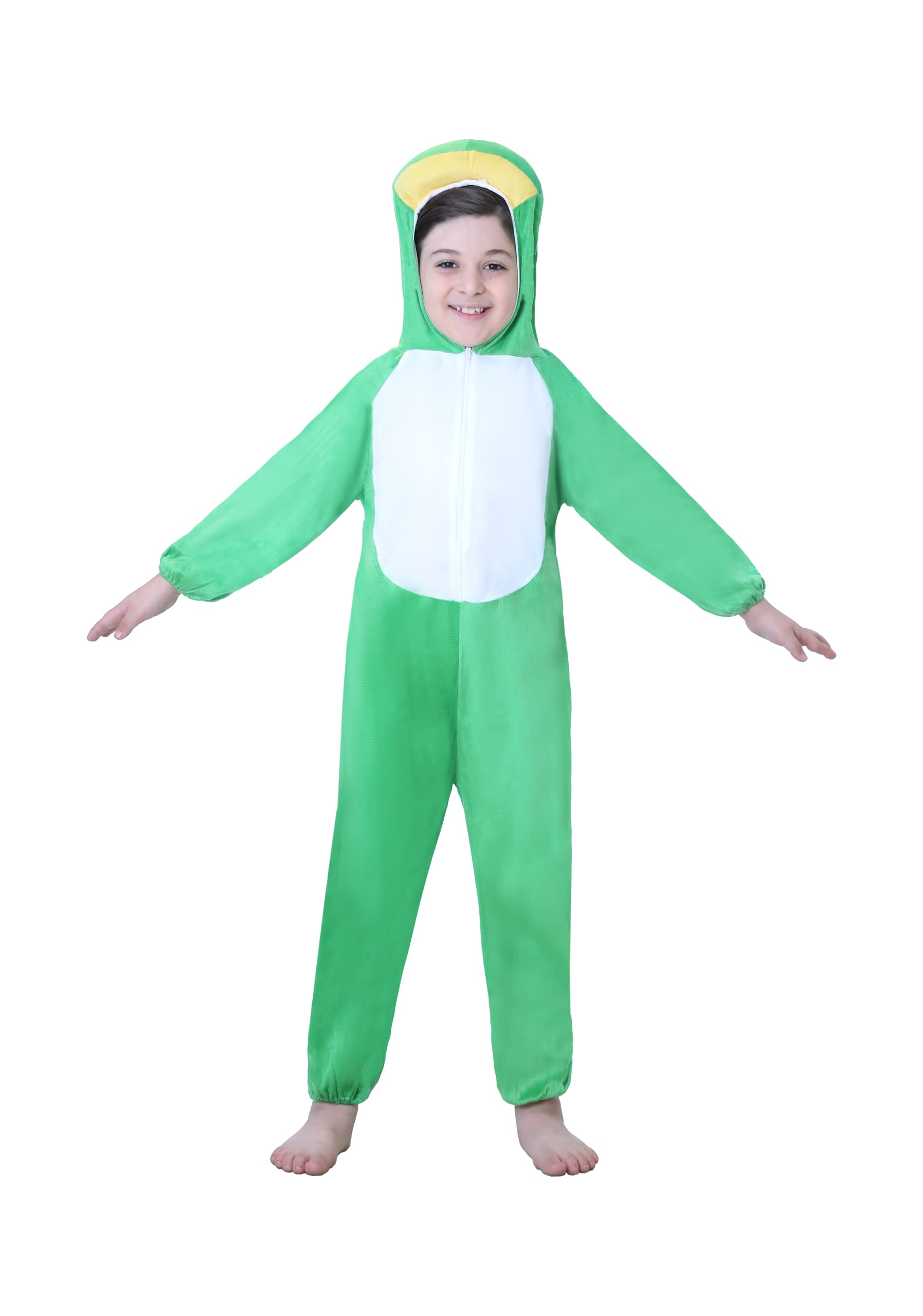 Matissa Kids Animal Costume for Boys Girls Unisex Fancy Dress Party Outfit Cosplay (S (For kids 31.5" -35.5" tall), Frog)