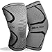 Knee Brace for Women & Men, 2 Pack Compression Knee Brace, Knee Support Sleeve for Pain Relief, Running, Workout, Sports, Knee Braces for ACL, Meniscus Tear, Arthritis and Injury Recovery Gray L
