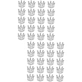 NUOBESTY 120 Pcs DIY Accessories Bead Vintage Ornaments Keychain Charms Bulk Charm Braclets Gold Crafts Charms