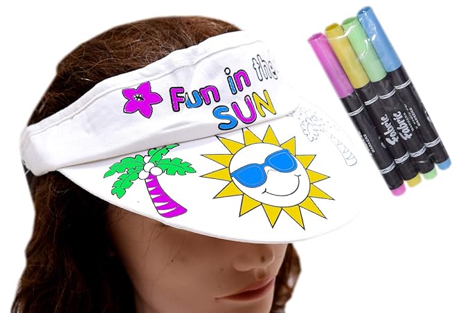 Colourable Cap with Color Pen - Sun