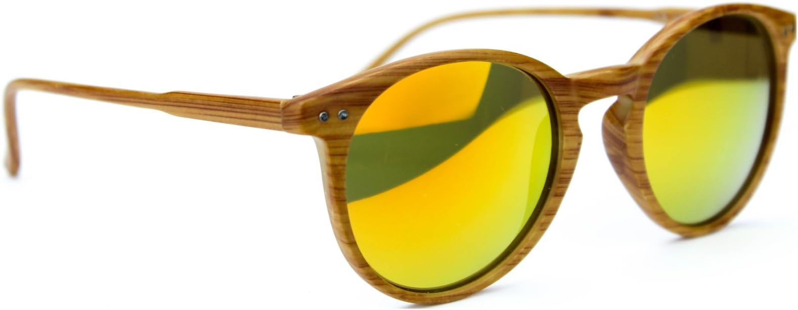 iSURF RB 2180 Sunglasses Round Ray Wood Effect Unisex
