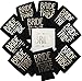 11pc Set. Bride Tribe and Bride Drink Coolers for Bachelorette Party, Bridal Shower and Wedding. 4mm Thick Bottle Sleeves, Can Coolies, Beverage Insulators (11pc Set, Black & Gold)