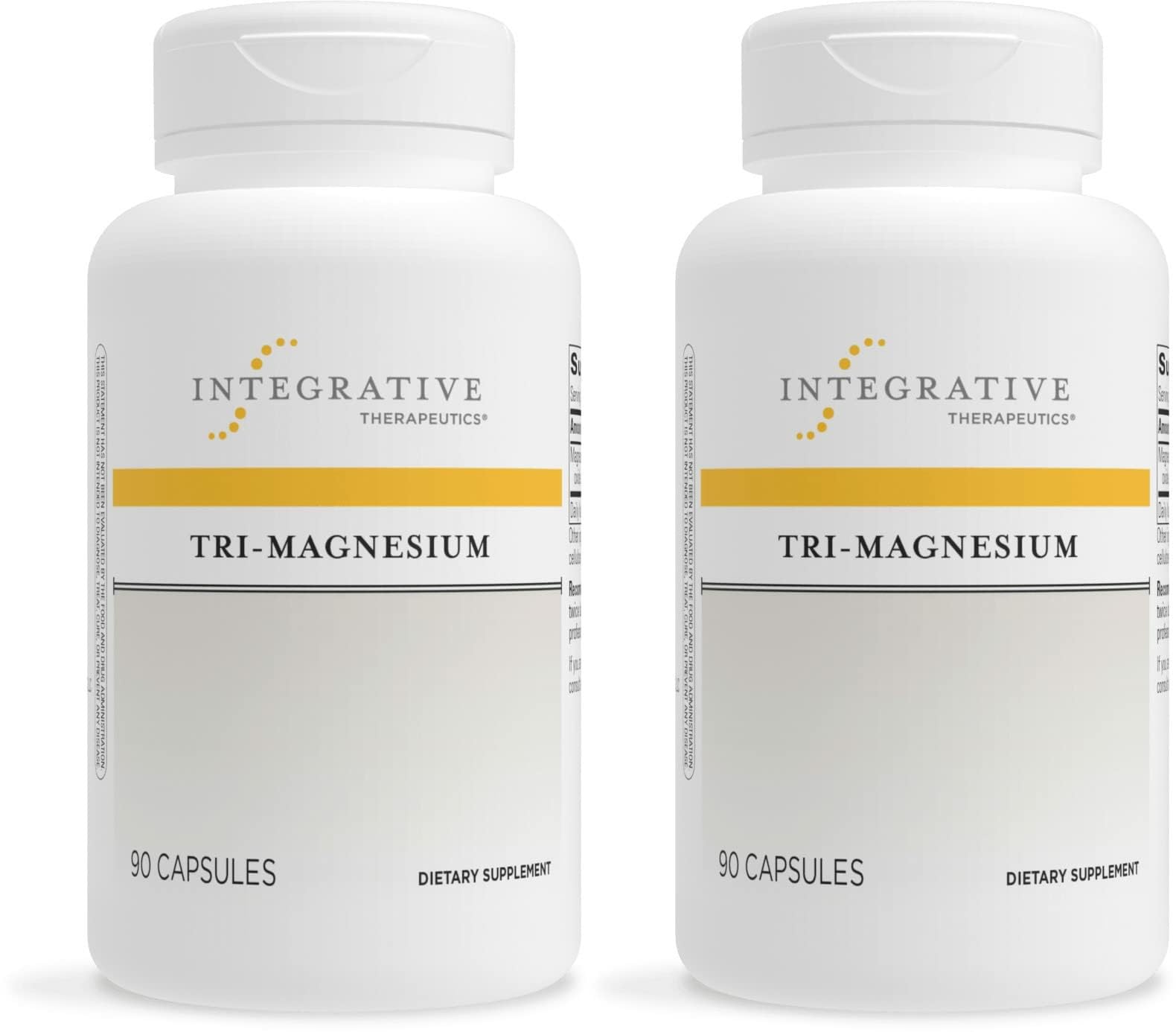 Integrative Therapeutics Tri-Magnesium - Supports Cellular Energy & Energy Metabolism*- Magnesium Supplement for Heart & Nerve Health Support* - Dairy-Free & Gluten-Free - 180 Capsules (180 Servings) Image