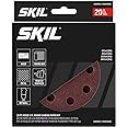 SKIL 20-Piece Mixed 5 in. 60/80/120/240 Grits Round Sanding Paper Kit for SKIL Sanders SR211601/SR6604B-10/SR660302 - CDA9003