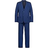 Izod Boys 2-Piece Formal Suit Set, Includes Single Breasted Jacket & Straight Leg Dress Pants with Belt Loops & Pockets