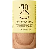 Sun Bum Original SPF 40 Sheer Face and Body Sunscreen Stick - Travel 0.7 oz | Water resistant Broad Spectrum Cooling Facial Sunscreen, Hawaii 104 Act Compliant (Made Without Octinoxate &amp; Oxybenzone)