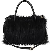 YLTXZDJNZ Womens Faux Fur Shoulder Bag Furry Purse Handbag Crossbody Bag with Shoulder Strap