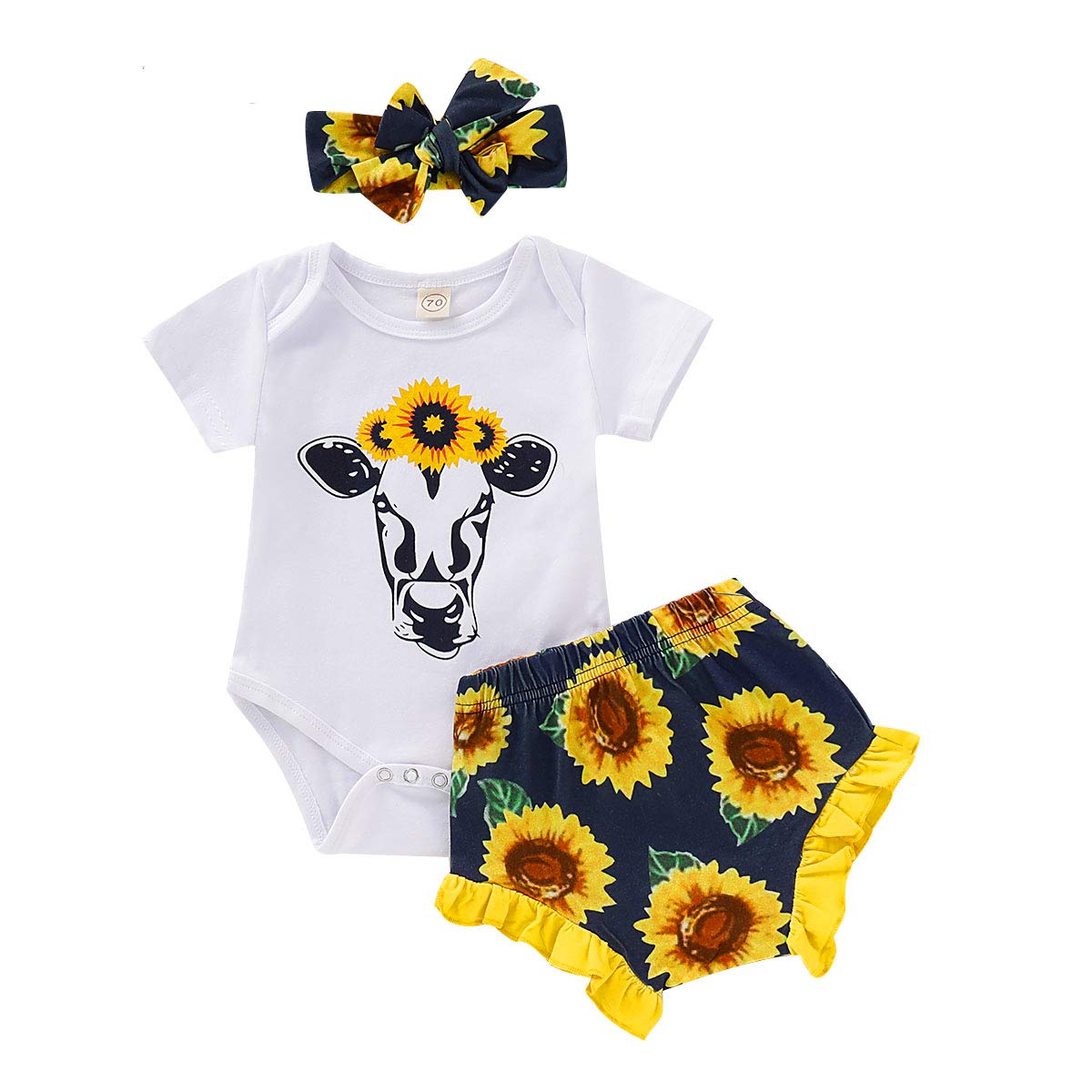 sunflower romper white