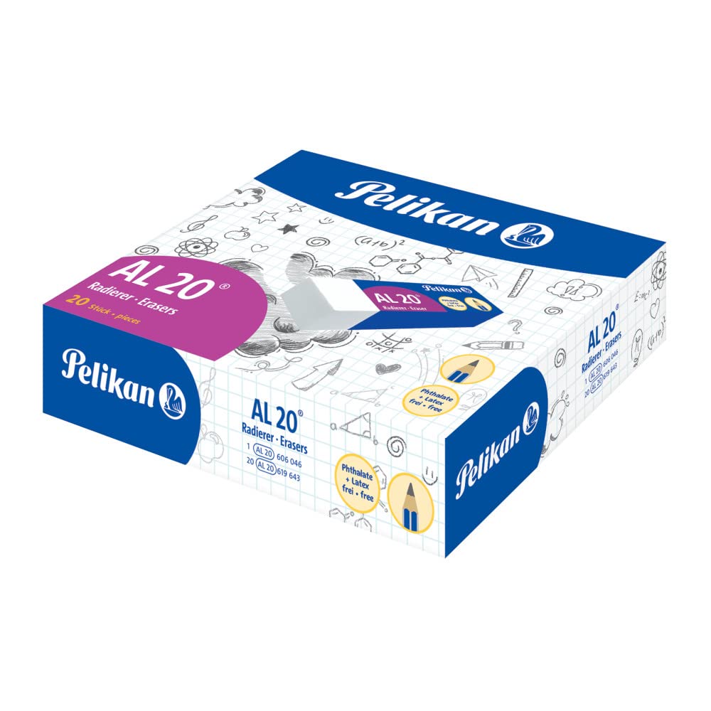 Pelikan 0ARD51-Plastic/Rubber To 20 White for Pencil Box 20)