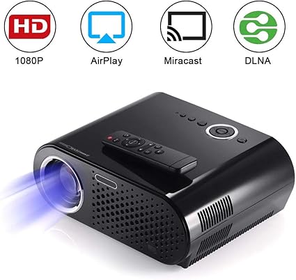 Hogar Película Proyector Apoyo full HD 1080p Enfoque corto ...