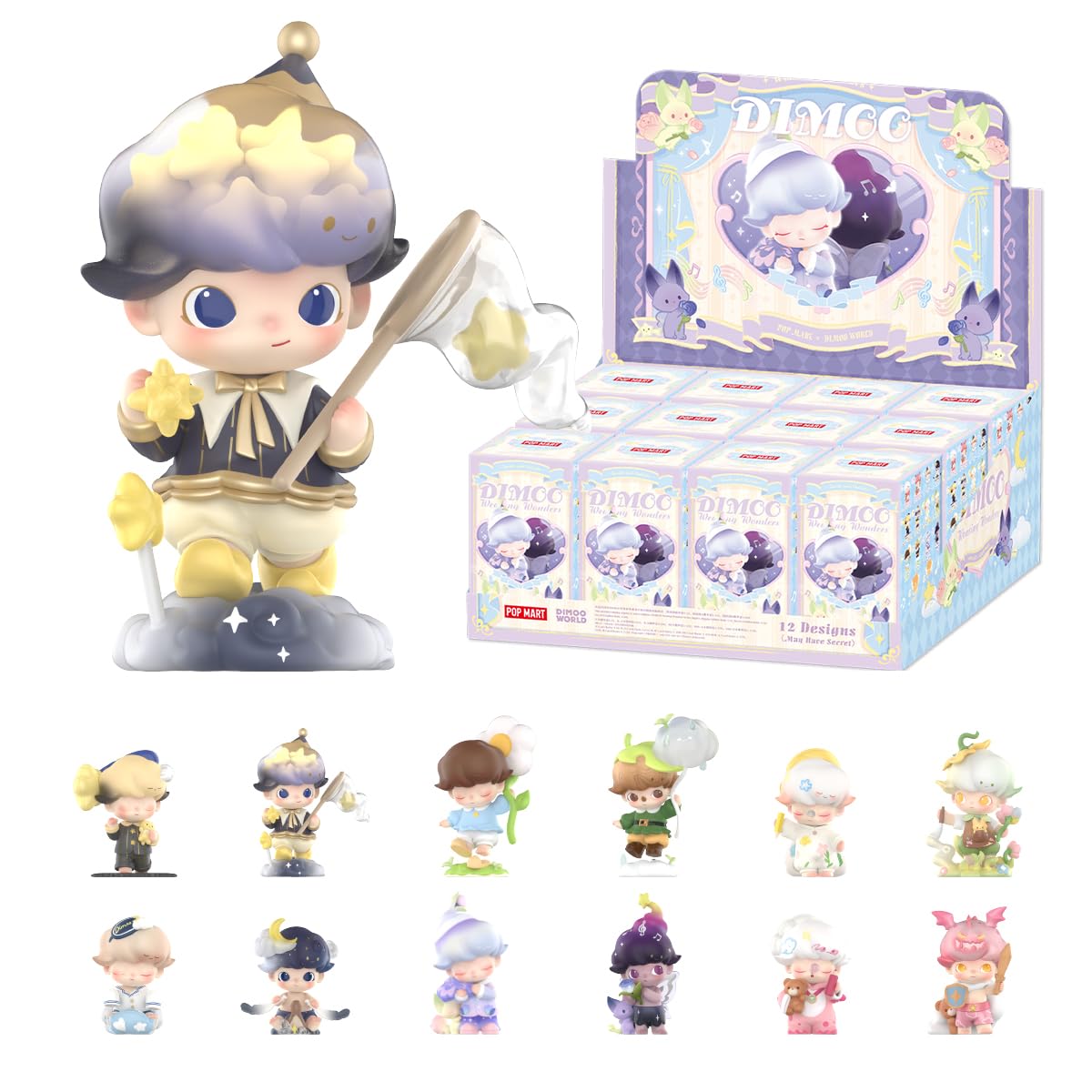 POP MART DIMOO Weaving Wonders Series Figures Whole Set Premium Design Gifts for Women Fan-Favorite Collectible Chic Art Toy Action Figure