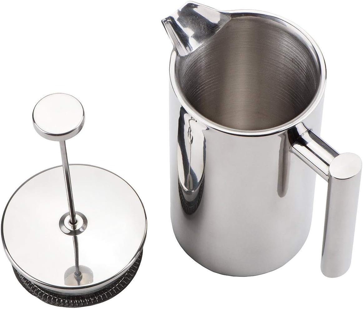 Café y té Cafeteras de émbolo Cafetera francesa de acero inoxidable con  doble pared aislada para café y té mantiene el café o el té caliente 1000L  delifoods-delivery.ch