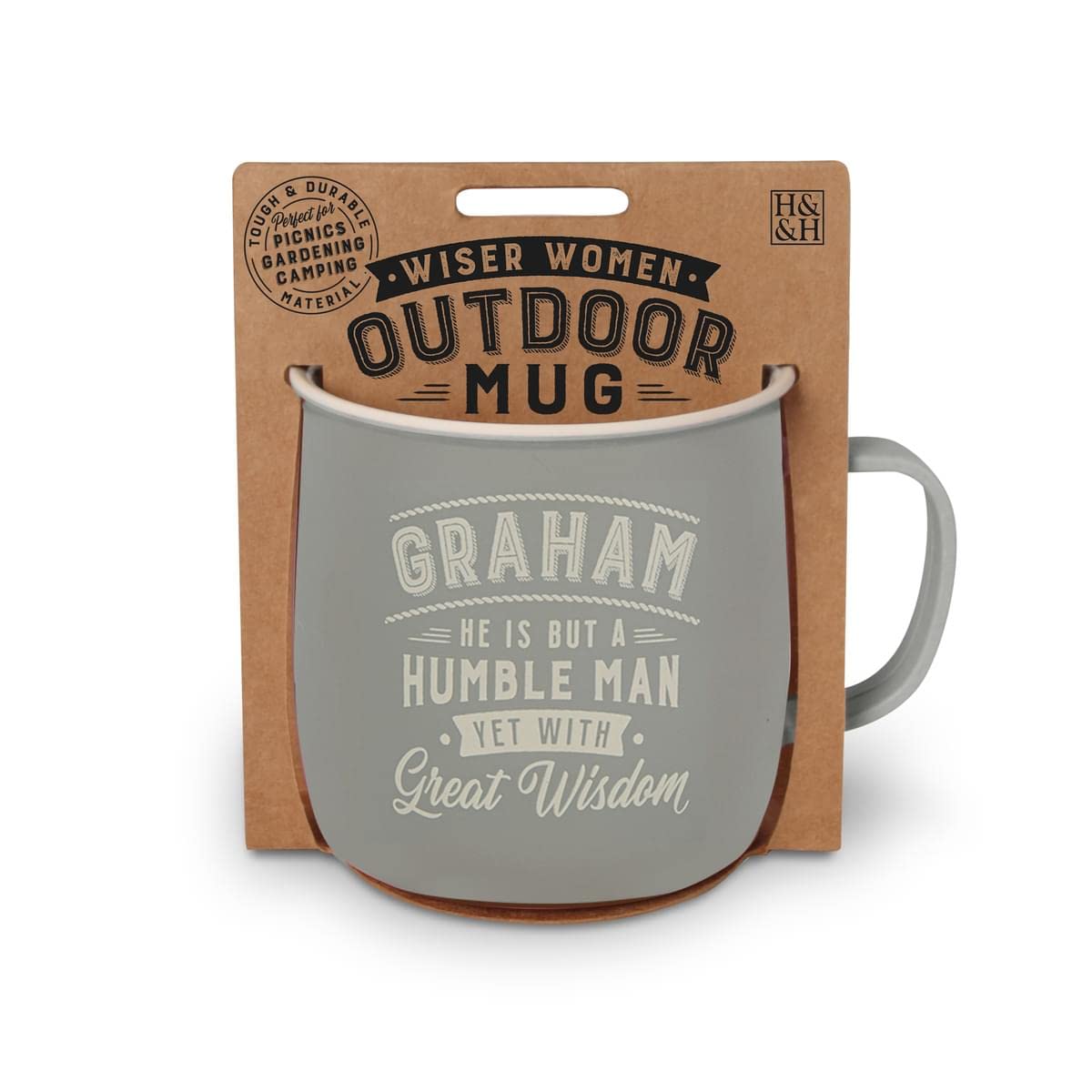 History & Heraldry Personalised Outdoor Mug (Graham)