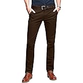 Match Mens Regular-Fit Casual Flat Front Chino Pants
