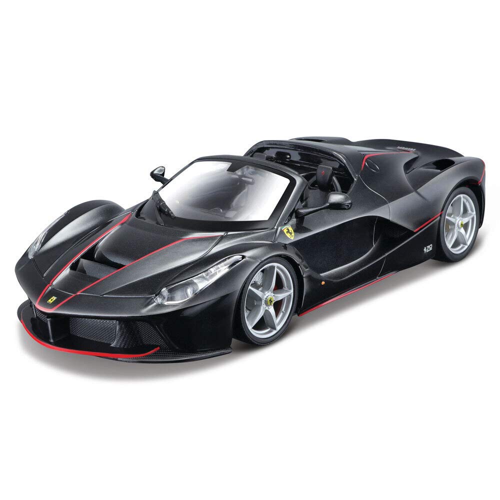 Maisto FERRARI LA FERRARI APERTA Build-It-Yourself Die-Cast Model Car Kit - 1:24 Scale, Black