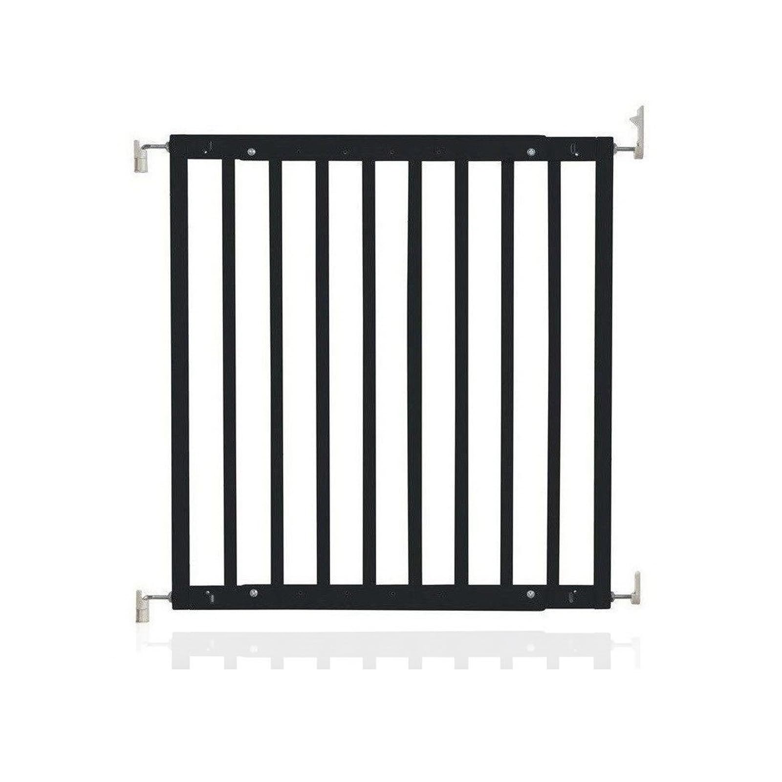 Safetots Chunky Wooden Screw Fit Stair Gate, Black, 63.5cm - 105.5cm, Wood Baby Gate, Screw Fit Safety Barrier, Stylish Design and Practical Safety Gate, Easy Installation