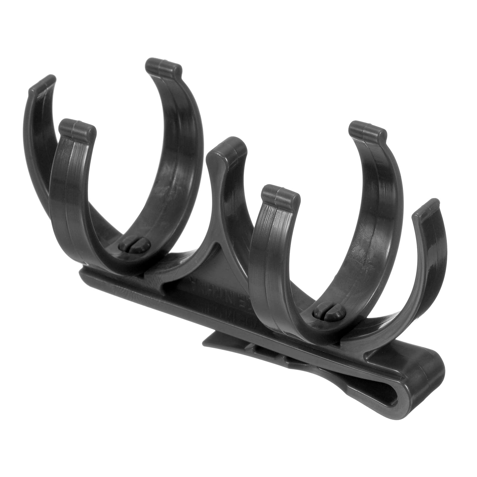 PATIKIL Golf Ball Holder, Plastic Rotatable Foldable Hold 2 Balls Golf Clip Accessories for Ball Games Attachment on Waist Belt, Black