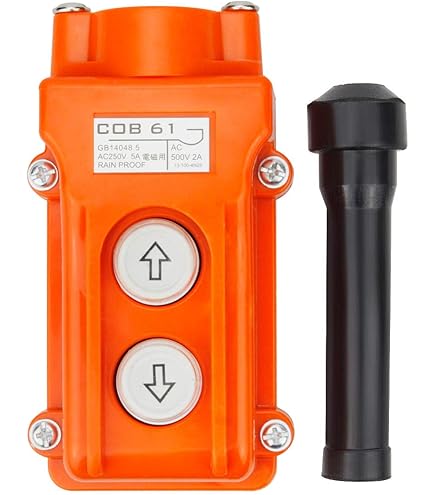 thumbnail interactive-video image 1 of COB-64H Pendant Control Station For Hoist/Crane – Push Button With E-Stop (New) 1 of 5