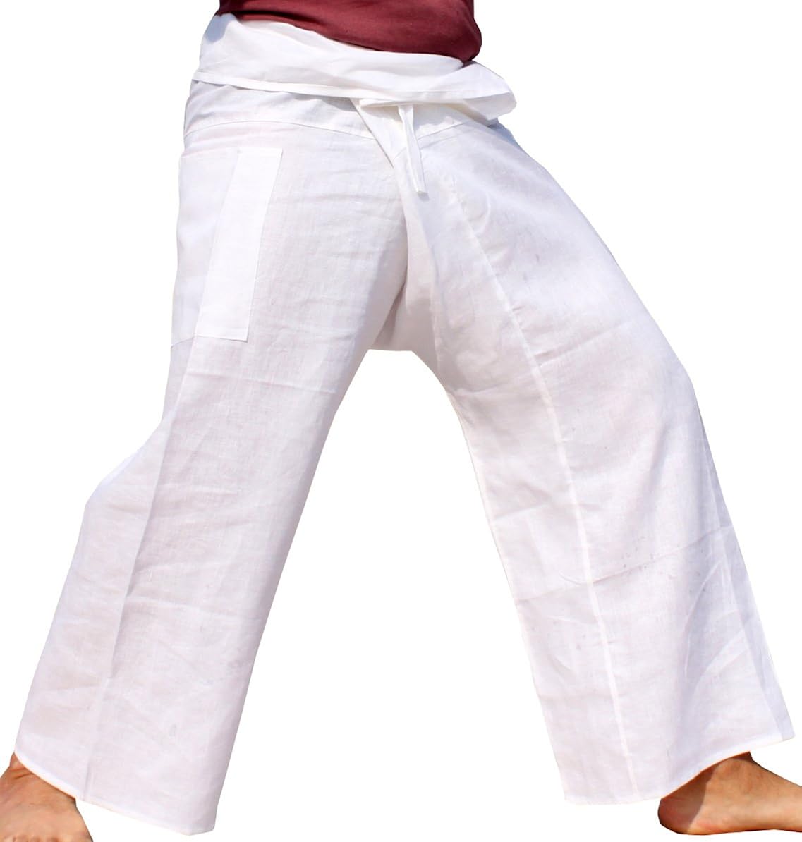 wrap linen pants