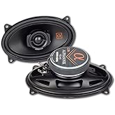 Alphasonik 1 Pair of NS46 Neuron Series 4x6 (240 Watts Max for The Pair) 120 Watts Max Per Speaker 2-Way Full-Range Car Audio Speaker with PEI Dome Tweeter Polypropylene Cone