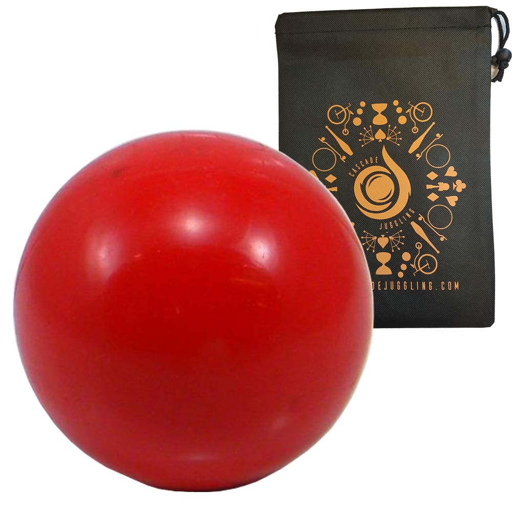 Cascade Juggling Red 100mm Practice Contact Ball - Beginner Contact Juggling Ball Bag