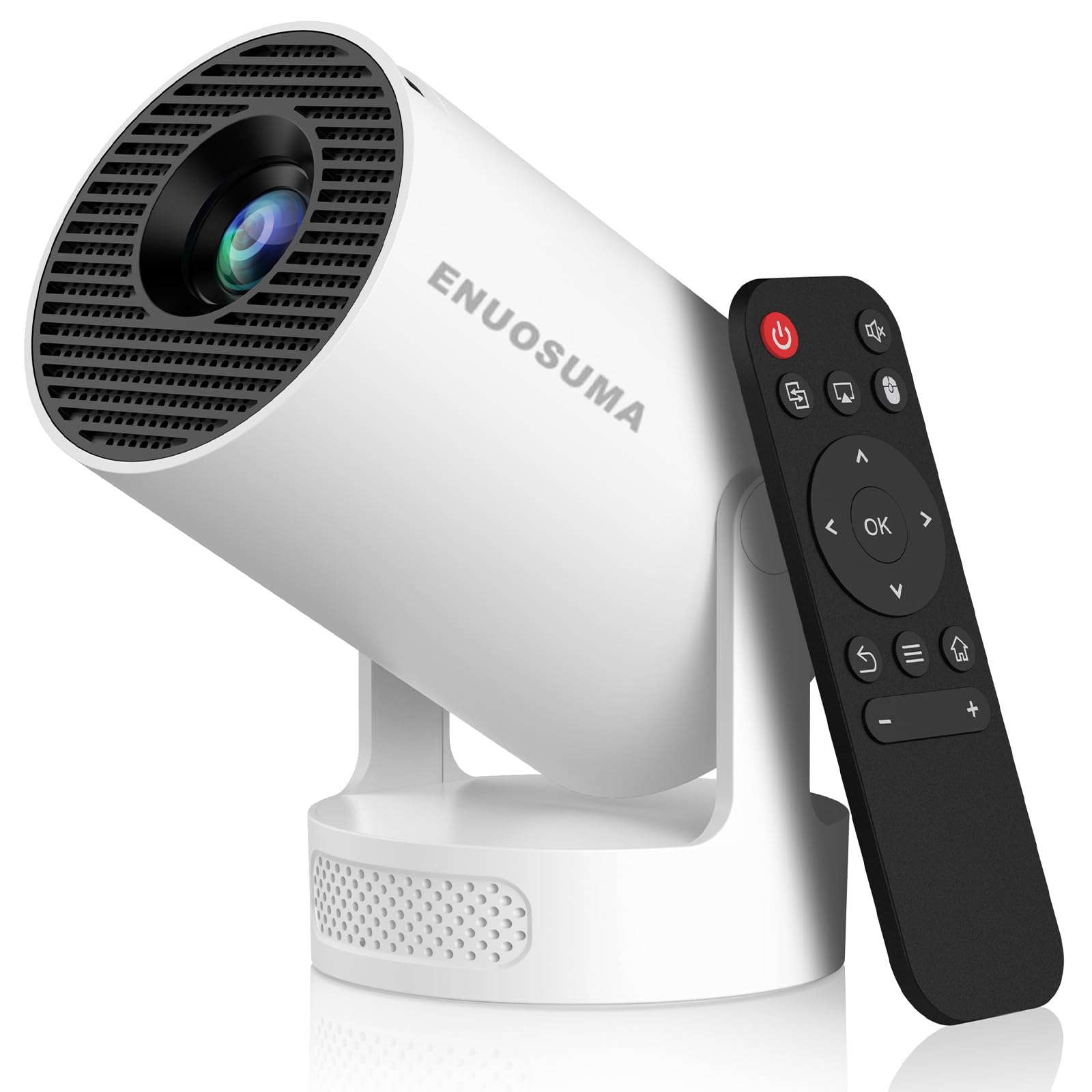 Photo 1 of Mini Portable Projector with Wifi6 and Bluetooth, 4K Projector Support 5w Sound Base Speaker, 160 ANSI, Android 11, Auto Vertical Keystone 210°Rotatable Proyector for Home Bedroom Outdoor HY300 ULTRA