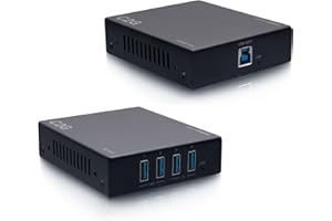 C2G Superbooster® 4-Port USB Over Cat6a Extender Kit - USB 3.2 Gen1 (5Gbps)