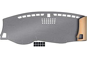 QUYDDC Upgrade Dacron Dashboard Cover Fit for 2017-2022 Kia Sportage Effective Anti Glare, Reduce Reflection, Sun Protection, Dust Proof, Moisture Absorption UV-Proof -Grey